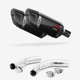 Silencieux carbone double...